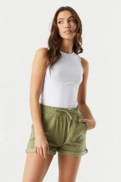 Basic Fleece Rolled Short 37 Basic Fleece Rolled Short -Mini Aura Shop 053665665808 31