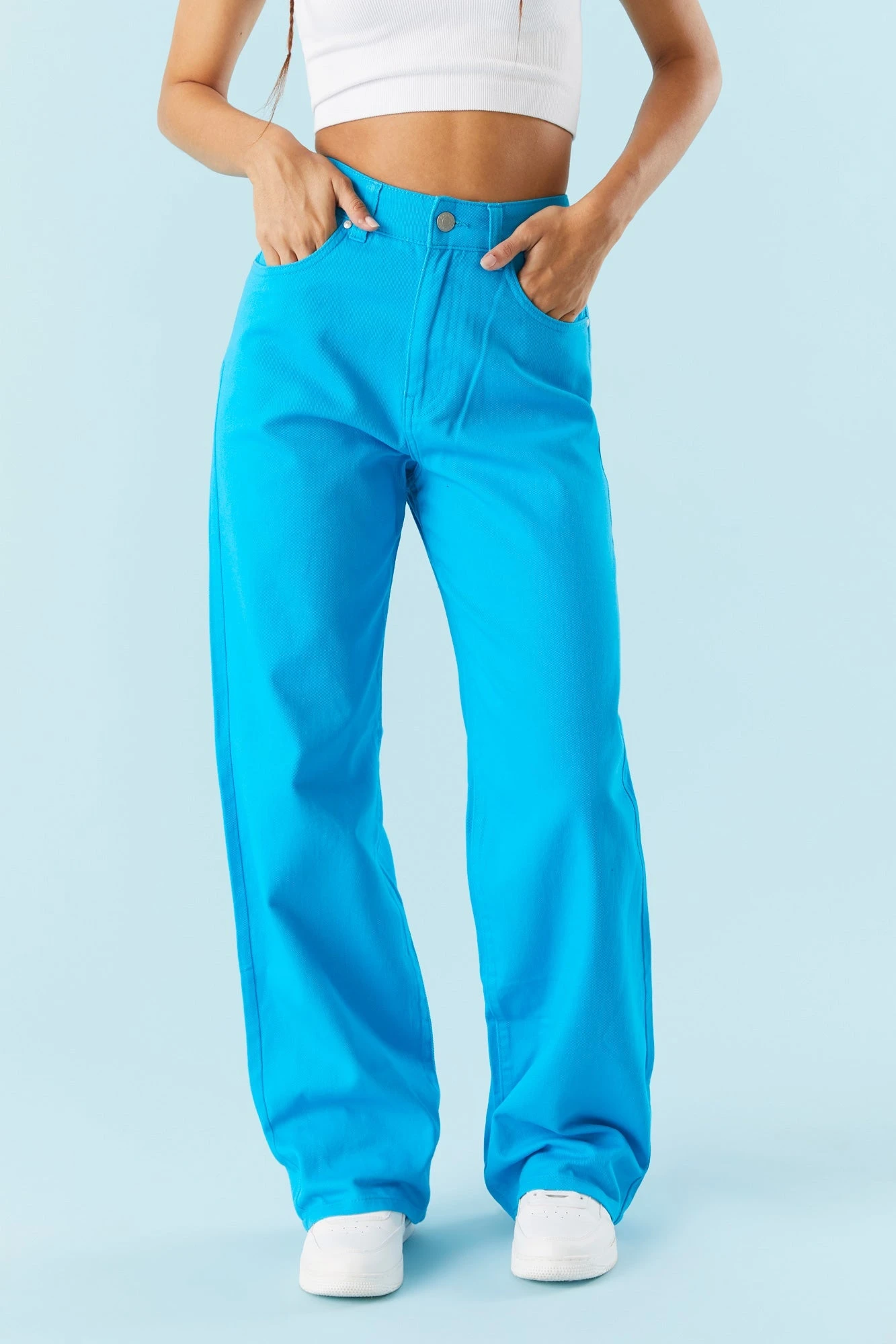 Blue Wide Leg Jean 4 Blue Wide Leg Jean - Image 2