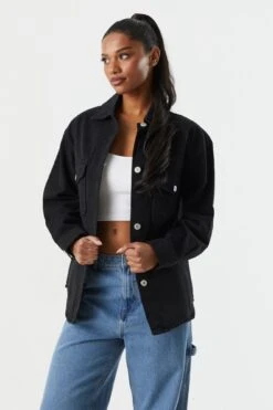 Denim Shacket 20 Denim Shacket -Mini Aura Shop 056165537283 01