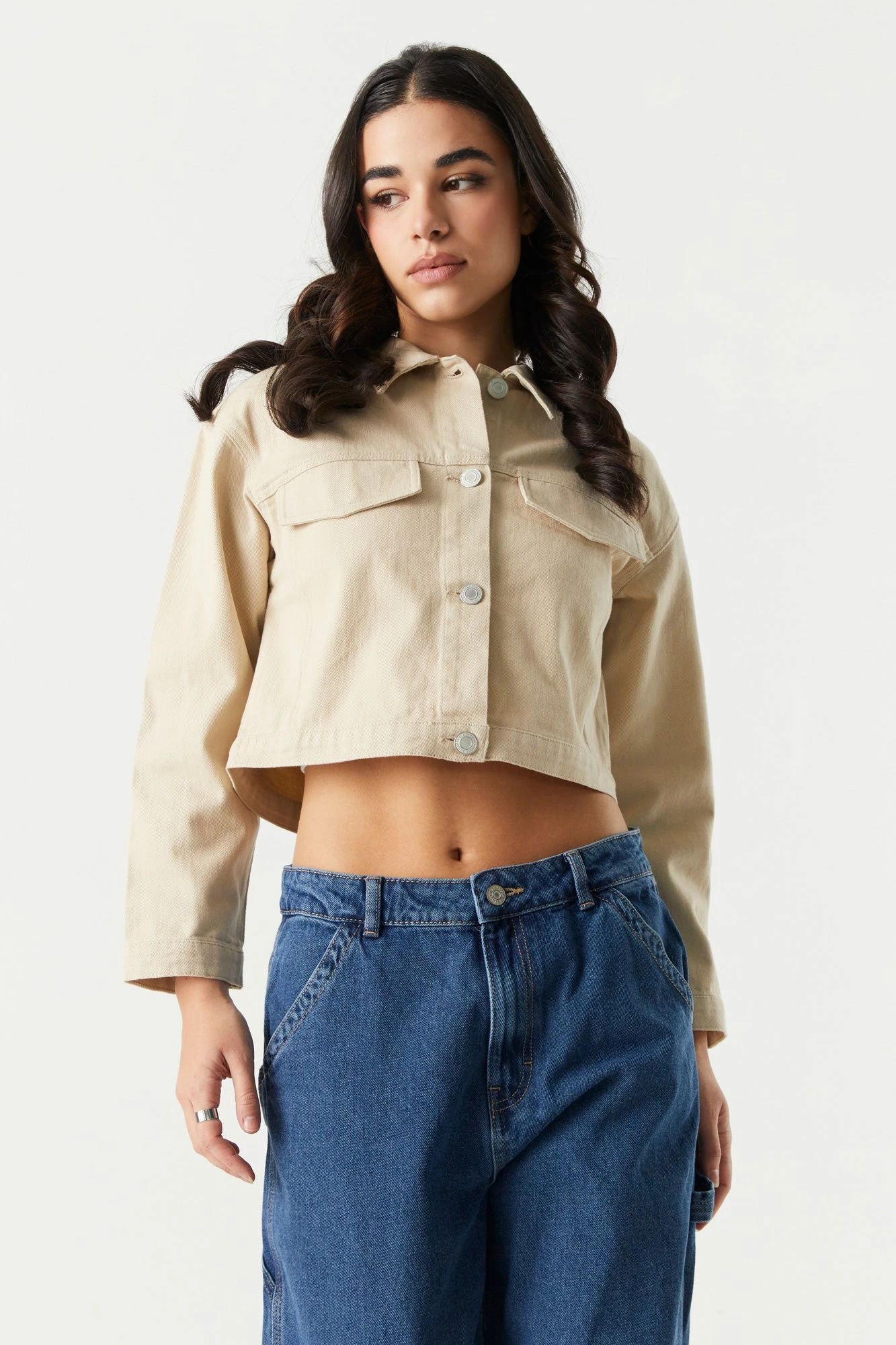 Cropped Denim Jacket 4 Cropped Denim Jacket - Image 2