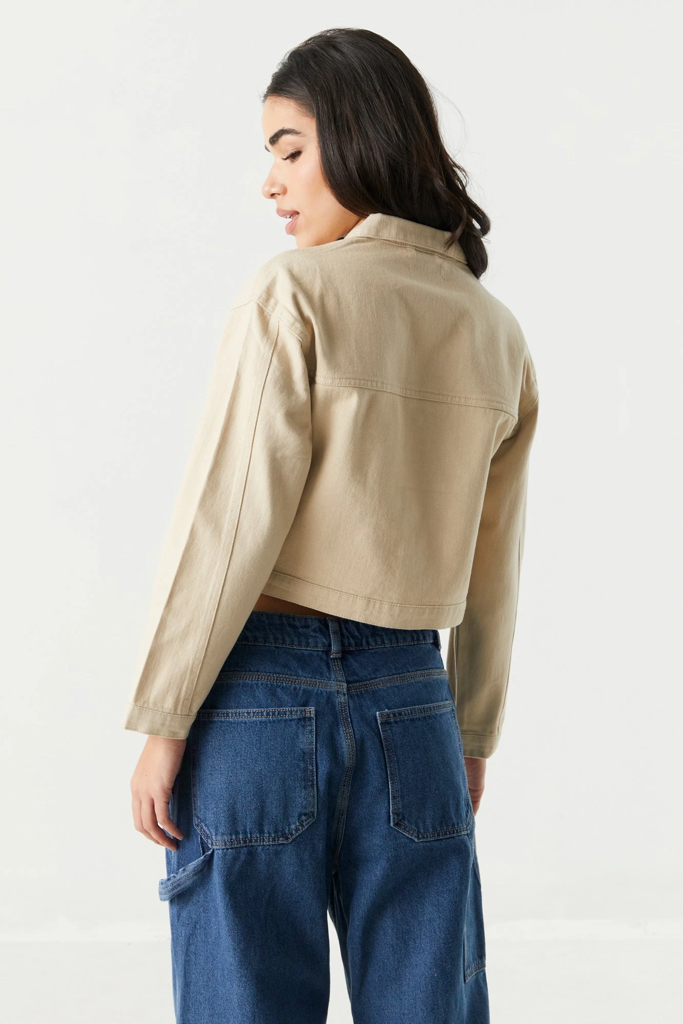 Cropped Denim Jacket 5 Cropped Denim Jacket - Image 3