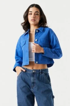 Cropped Denim Jacket 22 Cropped Denim Jacket -Mini Aura Shop 056165537313 40