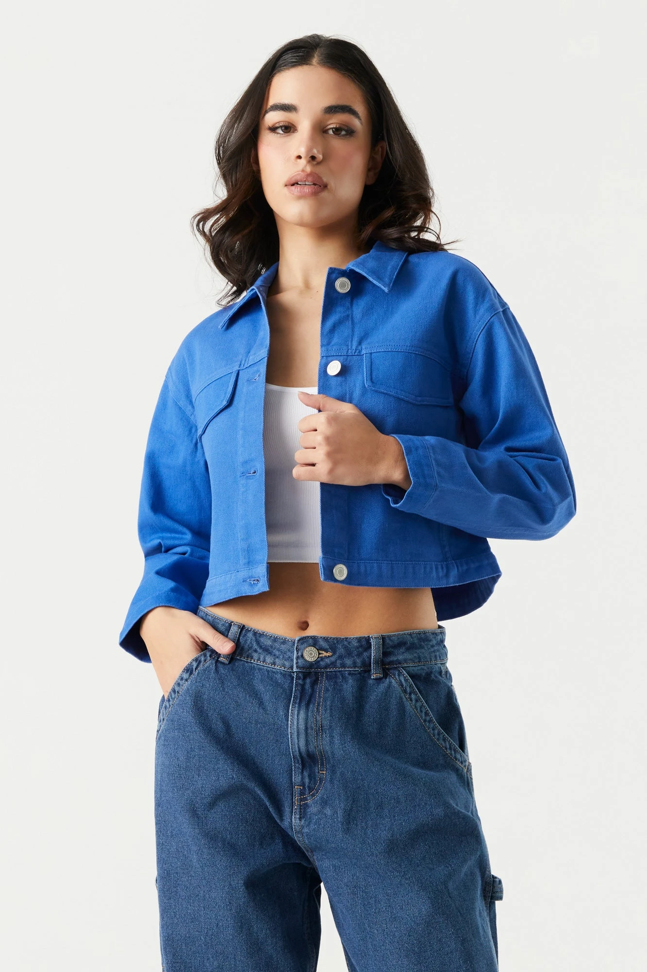 Cropped Denim Jacket 10 Cropped Denim Jacket - Image 8