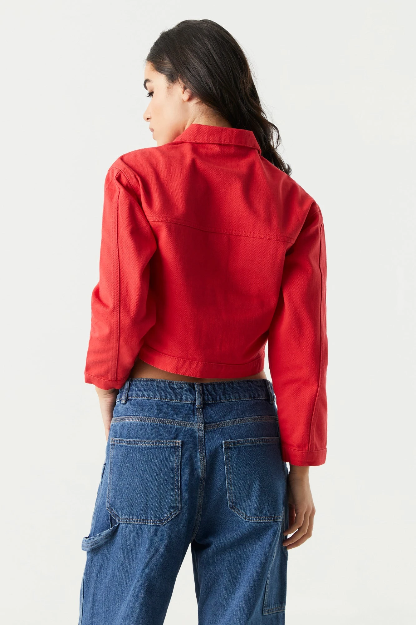 Cropped Denim Jacket 14 Cropped Denim Jacket - Image 12