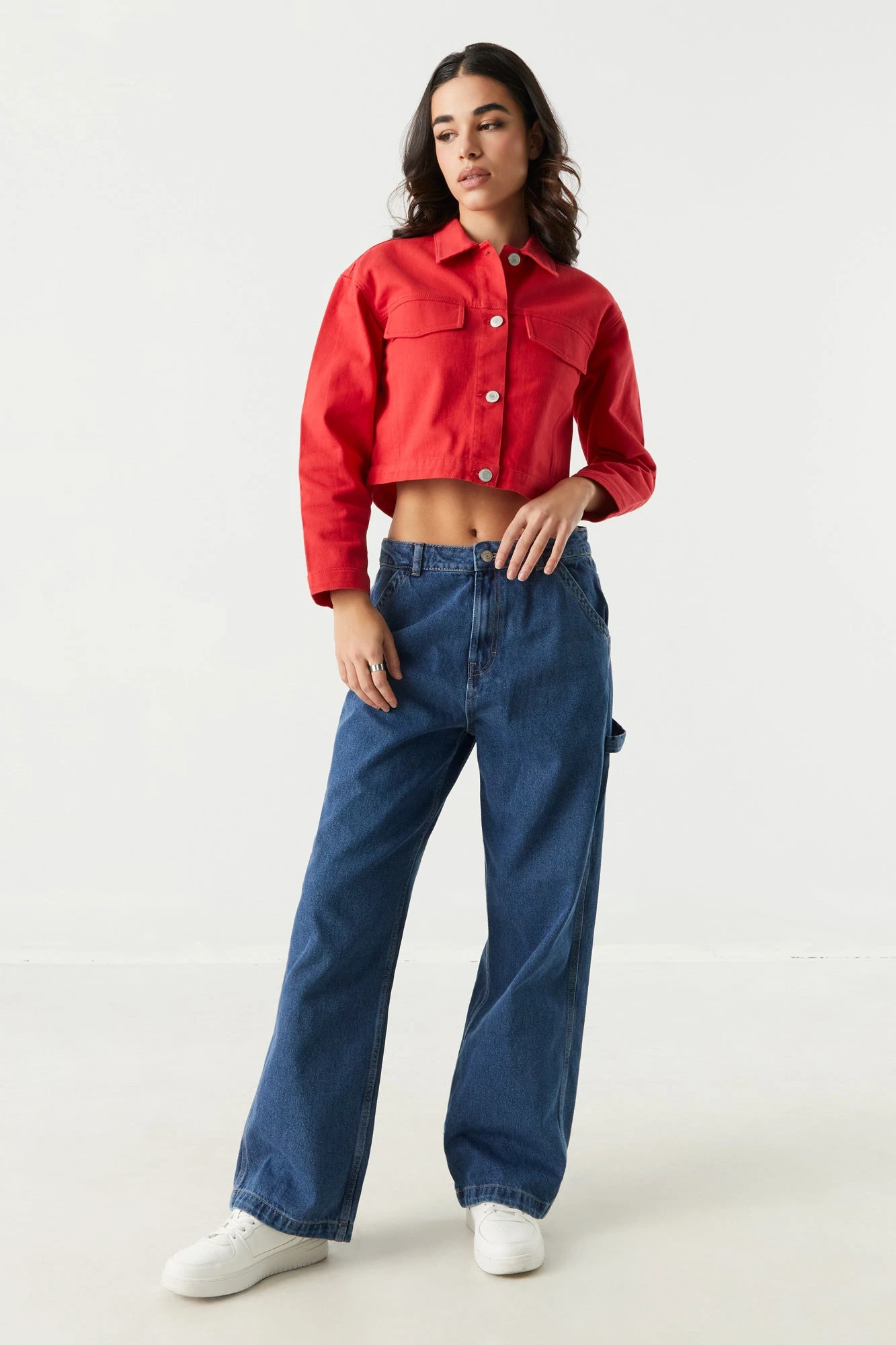 Cropped Denim Jacket 15 Cropped Denim Jacket - Image 13