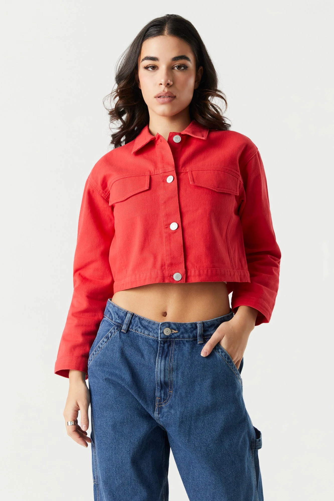 Cropped Denim Jacket 13 Cropped Denim Jacket - Image 11