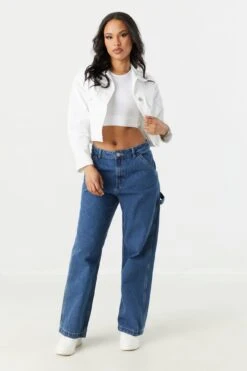 Cropped Denim Jacket 21 Cropped Denim Jacket -Mini Aura Shop 056165537313 35 2