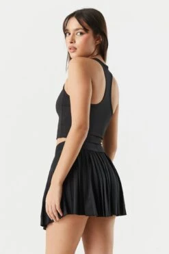 Sommer Ray Ribbed Scoop Neck Active Tank -Mini Aura Shop 058603036069 01 1