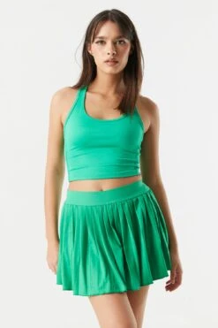 Sommer Ray Ribbed Scoop Neck Active Tank -Mini Aura Shop 058603036069 30