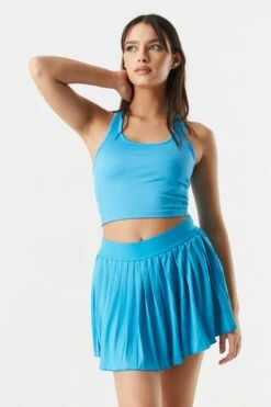 Sommer Ray Ribbed Scoop Neck Active Tank -Mini Aura Shop 058603036069 40