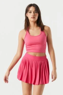 Sommer Ray Ribbed Scoop Neck Active Tank