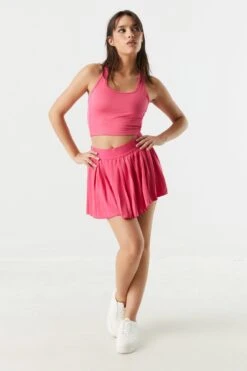 Sommer Ray Ribbed Scoop Neck Active Tank -Mini Aura Shop 058603036069 66 2