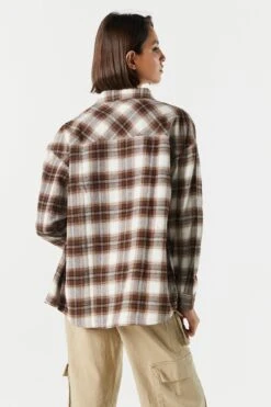 Classic Plaid Button-Up Top -Mini Aura Shop 070201171335 10 1