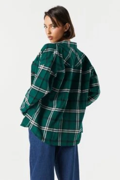 Classic Plaid Button-Up Top -Mini Aura Shop 070201171335 30 1