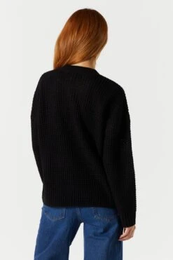 Oversized Waffle Knit Sweater 18 Oversized Waffle Knit Sweater -Mini Aura Shop 070524854100 01 1