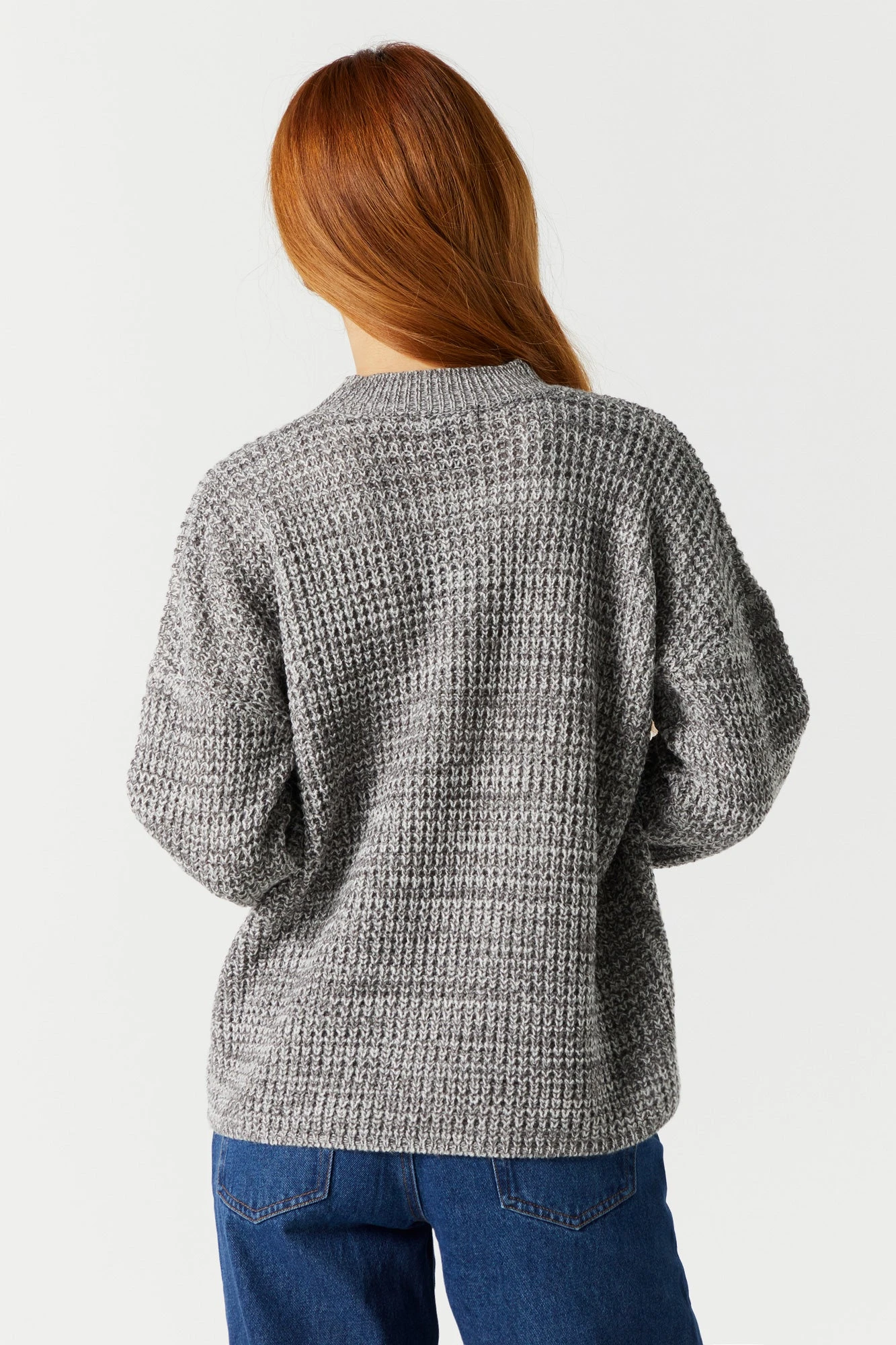 Oversized Waffle Knit Sweater 10 Oversized Waffle Knit Sweater - Image 8