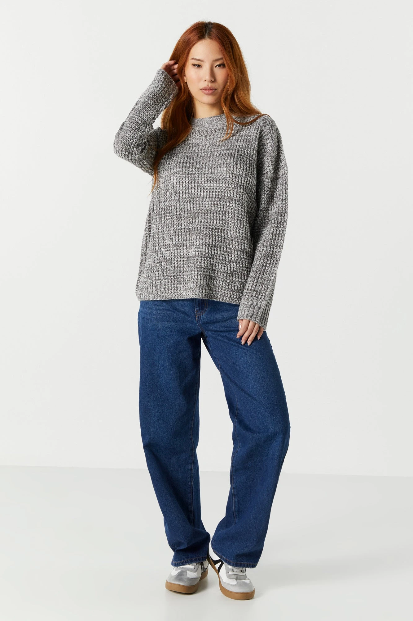 Oversized Waffle Knit Sweater 11 Oversized Waffle Knit Sweater - Image 9