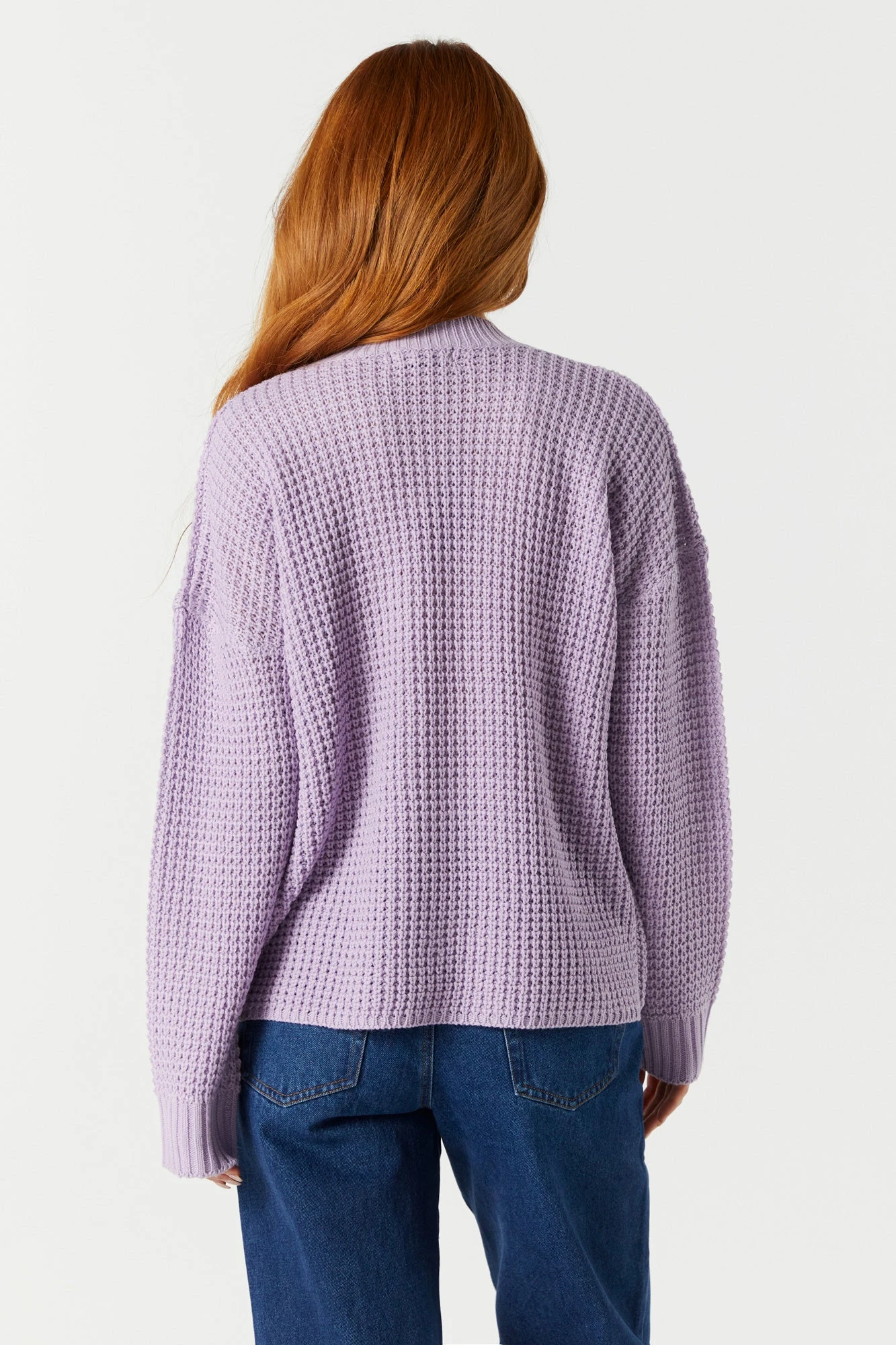 Oversized Waffle Knit Sweater 13 Oversized Waffle Knit Sweater - Image 11