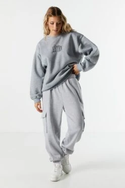 Limited Edition Embroidered Crewneck Sweatshirt -Mini Aura Shop 070603539213 04 2