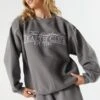 Hamptons ClubEmbroidered Crewneck Sweatshirt
