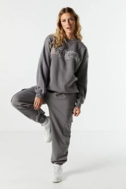 Hamptons ClubEmbroidered Crewneck Sweatshirt -Mini Aura Shop 070603539213 05 2