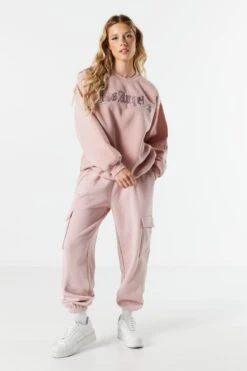 Los Angeles Embroidered Crewneck Sweatshirt -Mini Aura Shop 070603539213 91 2