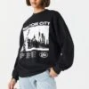 New York City Graphic Fleece Sweatshirt 1 New York City Graphic Fleece Sweatshirt -Mini Aura Shop 070603539214 01