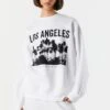 Los Angeles Graphic Fleece Sweatshirt 2 Los Angeles Graphic Fleece Sweatshirt -Mini Aura Shop 070603539214 10