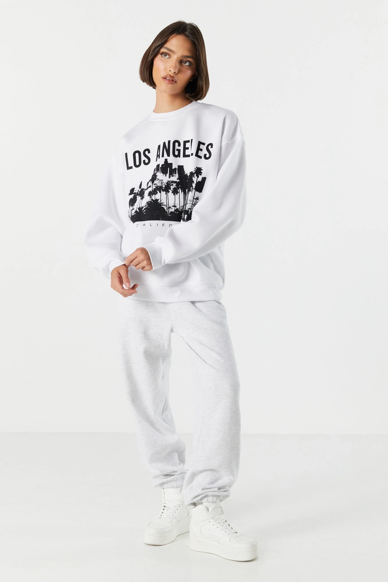 Los Angeles Graphic Fleece Sweatshirt 5 Los Angeles Graphic Fleece Sweatshirt - Image 3