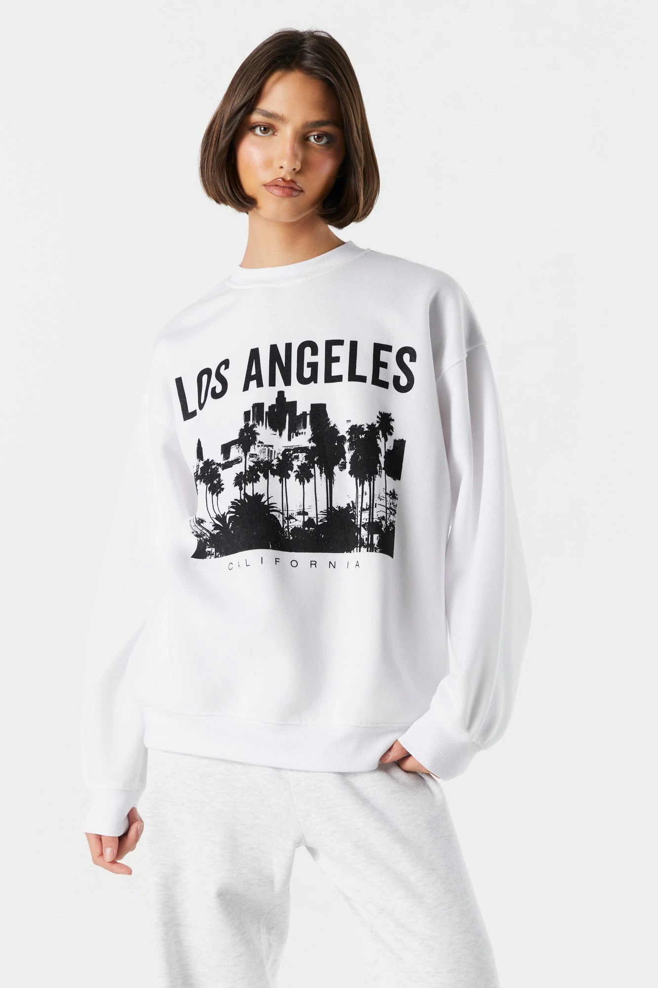 Los Angeles Graphic Fleece Sweatshirt 3 Los Angeles Graphic Fleece Sweatshirt