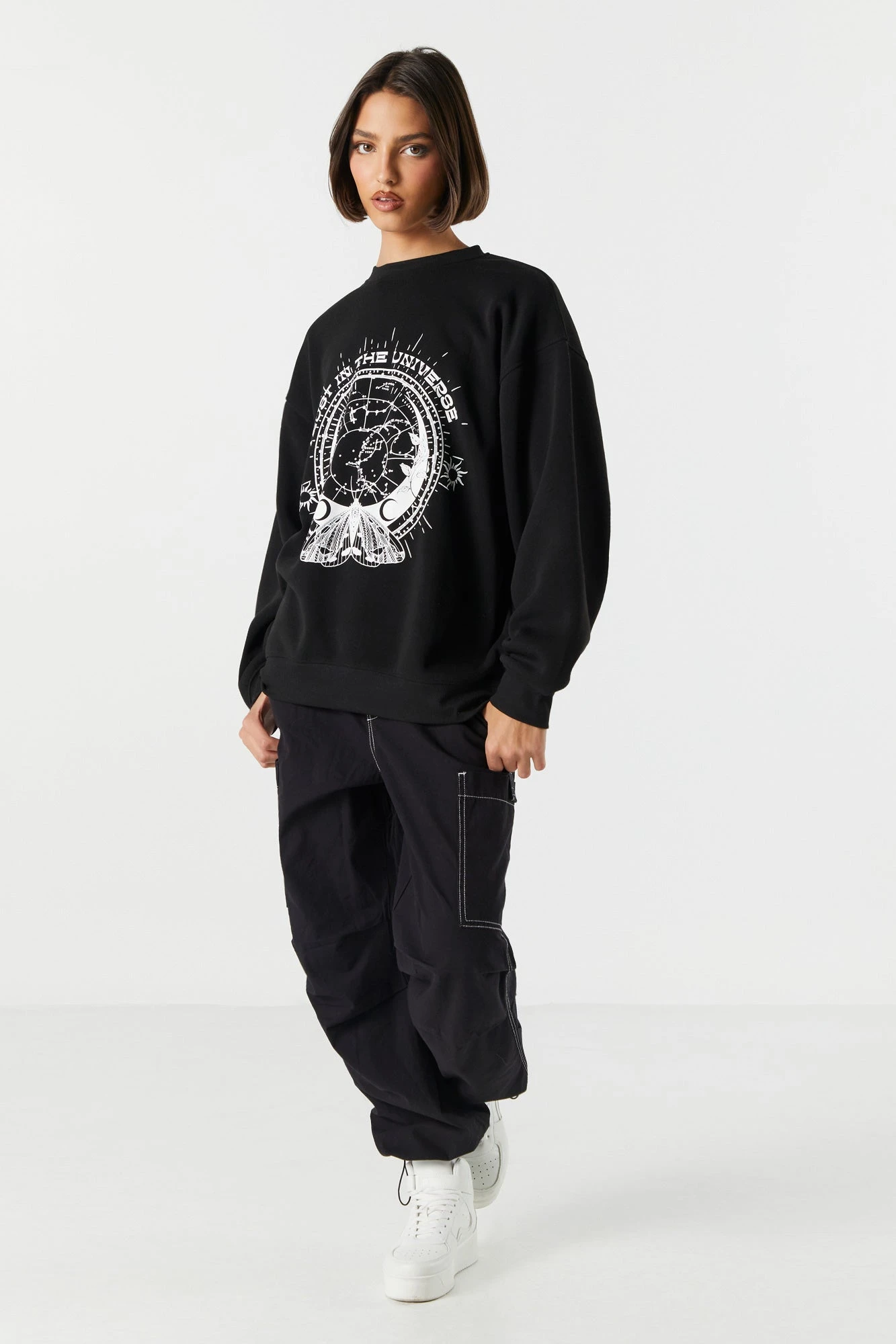 Trust The Universe Graphic Fleece Sweatshirt 4 Trust The Universe Graphic Fleece Sweatshirt - Image 3