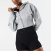 Fleece Corset Zip-Up Cropped Hoodie 1 Fleece Corset Zip-Up Cropped Hoodie -Mini Aura Shop 070630729437 04 0