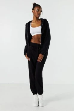 High Rise Fleece Jogger -Mini Aura Shop 070739078867 01