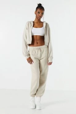 High Rise Fleece Jogger -Mini Aura Shop 070739078867 12