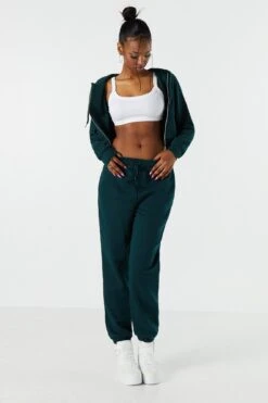 High Rise Fleece Jogger -Mini Aura Shop 070739078867 33