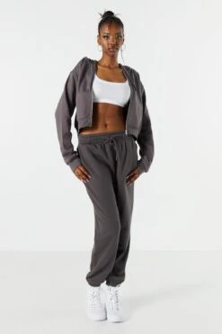 High Rise Fleece Jogger -Mini Aura Shop 070739078867 05 0