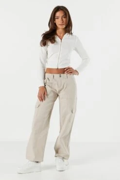 Ribbed Zip-Up Cropped Hoodie 19 Ribbed Zip-Up Cropped Hoodie -Mini Aura Shop 071048289350 35 2