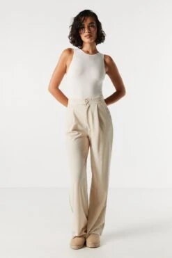 Crepe High Rise Dress Pant -Mini Aura Shop 071248280290 35