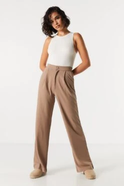 Crepe High Rise Dress Pant -Mini Aura Shop 071248280290 89