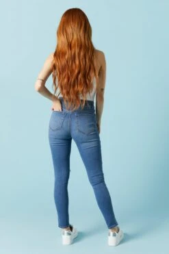 Miami Distressed Medium Wash Skinny Jean -Mini Aura Shop 071639071006 58 2