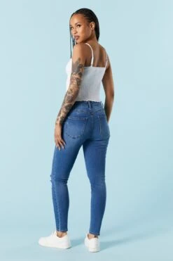 Rio Dark Wash Distressed Skinny Jean -Mini Aura Shop 071639072012 39 2