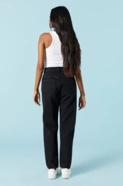 Black Wash Distressed Mom Jean 7 Black Wash Distressed Mom Jean -Mini Aura Shop 071664647793 01 2