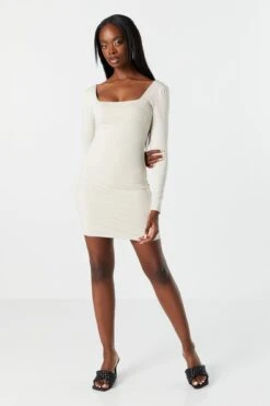 Contour Long Sleeve Mini Dress 12 Contour Long Sleeve Mini Dress -Mini Aura Shop 073003033617 24 3 2