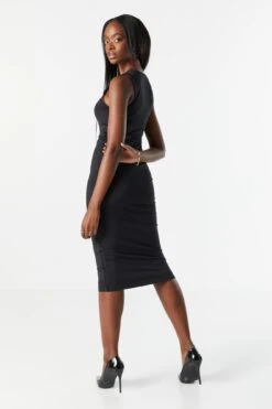 Contour Round Neck Midi Dress -Mini Aura Shop 073003033618 01 2
