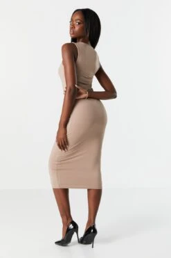 Contour Round Neck Midi Dress -Mini Aura Shop 073003033618 22 1