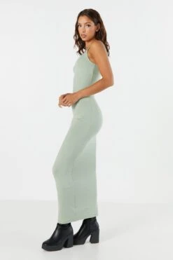 Scoop Neck Bodycon Maxi Dress -Mini Aura Shop 073044060748 30 2