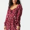 Smocked Milkmaid Long Sleeve Dress