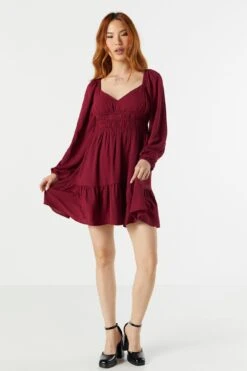 Sweetheart Tiered Babydoll Dress 25 Sweetheart Tiered Babydoll Dress -Mini Aura Shop 073255953744 84 2 2