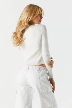 Button-Up Knit Skimmer Cardigan -Mini Aura Shop 073965630466 35 1