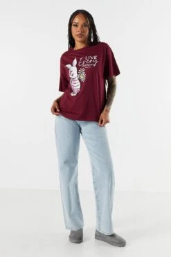 Piglet Graphic Boyfriend T-Shirt 7 Piglet Graphic Boyfriend T-Shirt -Mini Aura Shop 075036589698 84 2